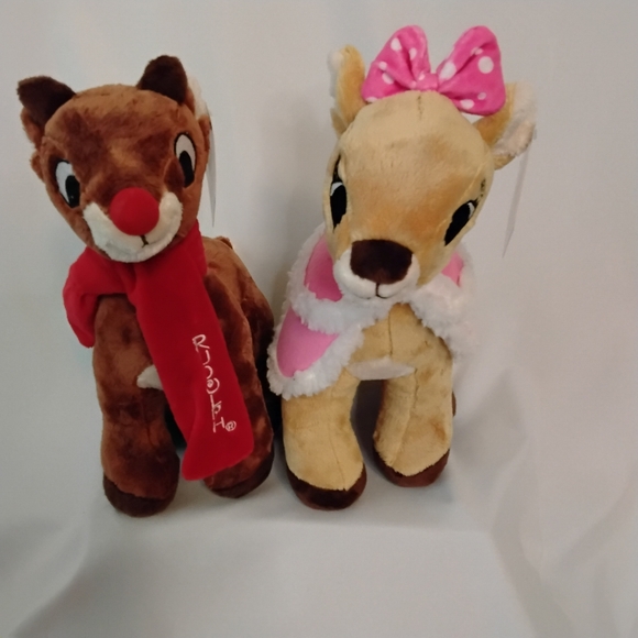 Vintage Dan Dee Rudolph Clarise 10" Stuffed  Plush - Picture 2 of 10